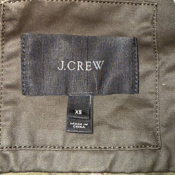 J. Crew Downtown Field Jacket Waxed Cotton Mossy Brown Size XS - Picture 5 of 5